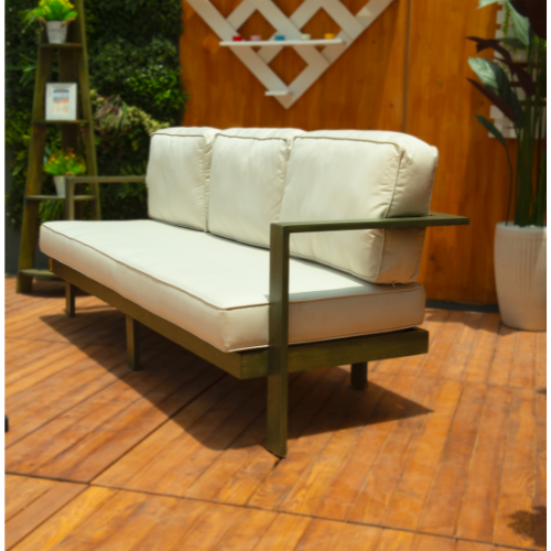 Alizaa sofa set 3+1+1+table wood