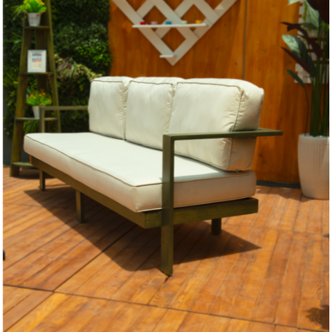 Alizaa sofa set 3+1+1+table wood