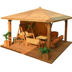 Luxury Wooden Gazebo  4x4