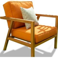 Arche sofa set 3+1+1+table wood