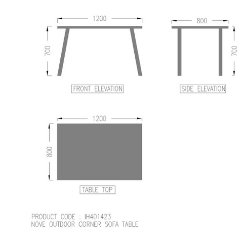 Nove outdoor corner sofa 7 seater