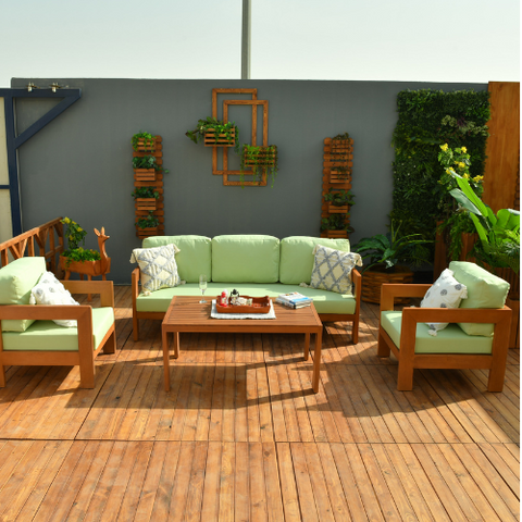 Leo wooden sofa set