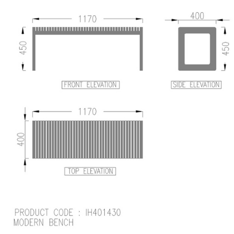 Mordern bench
