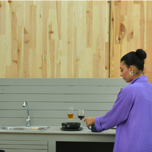 arial outdoor kitchen  set