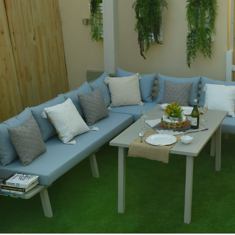 Nove outdoor corner sofa 7 seater