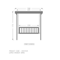 Lorisa wooden swing