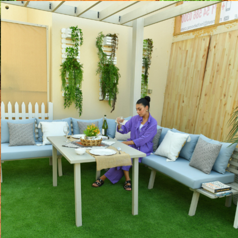 Nove outdoor corner sofa 7 seater