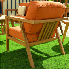 Alizaa sofa set 3+1+1+table wood