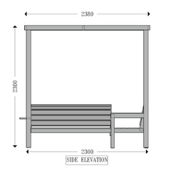 Mavish sofa cum gazebo 2.8 x 2.8