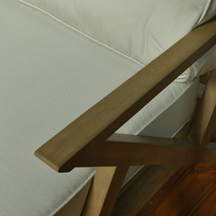 Lufta sofa set 3+1+1+table wooden