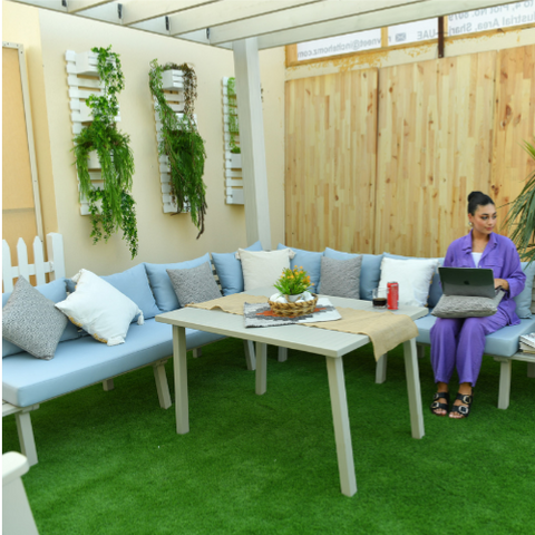 Nove outdoor corner sofa 7 seater
