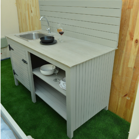arial outdoor kitchen  set