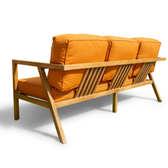 Arche sofa set 3+1+1+table wood