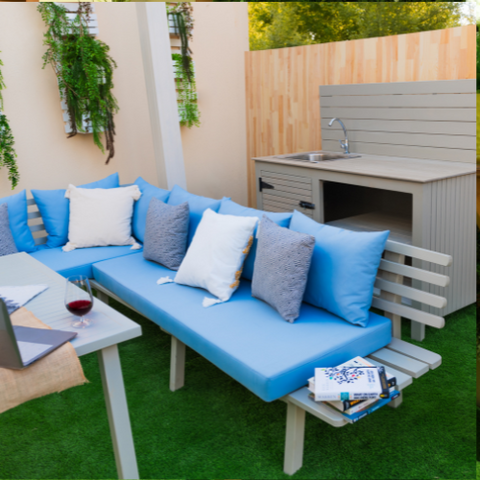 Nove outdoor corner sofa 7 seater