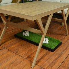 Lufta sofa set 3+1+1+table wooden