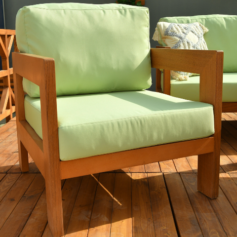 Leo wooden sofa set