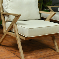 Lufta sofa set 3+1+1+table wooden